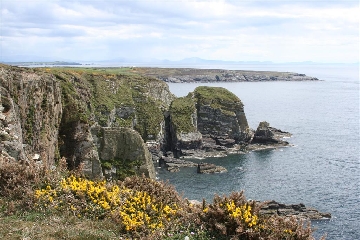 The Beautiful Anglesey coastline with Snowdonia in the background